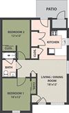 2-Bedroom, 1-Bath