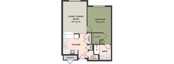 1-Bedroom, 1-Bath