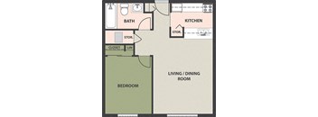 1-Bedroom, 1-Bath