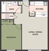 1-Bedroom, 1-Bath