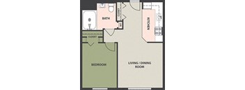 1-Bedroom, 1-Bath