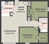 2-Bedroom, 1-Bath