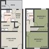 2-Bed, 1-Bath, Townhome