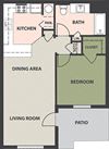 1-Bedroom, 1-Bath