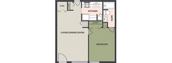 1-Bedroom, 1-Bath