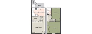 2-Bedroom, 1-Bath