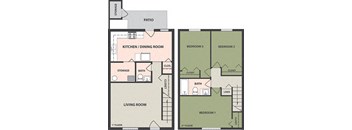 3-Bedroom, 2-Bath