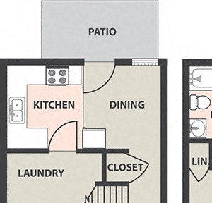 2-Bedroom, 1-Bath