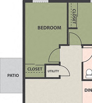 2-Bedroom, 1-Bath