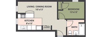 1-Bedroom, 1-Bath