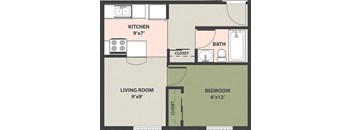 1-Bedroom, 1-Bath