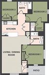 3-Bedroom, 2-Bath