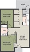 2-Bedroom, 1-Bath