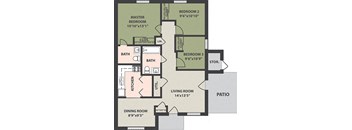 3-Bed, 1-1/2-Bath Garden