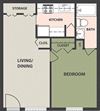 1-Bedroom, 1-Bath
