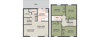 4-Bedroom, 1-Bath