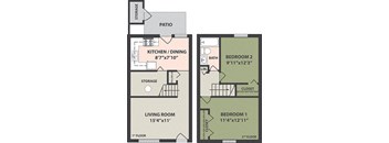 2-Bedroom, 1-Bath