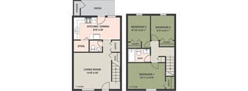 3-Bedroom, 1 1/2-Bath
