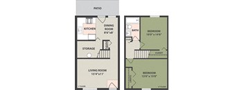 2-Bedroom, 1-Bath