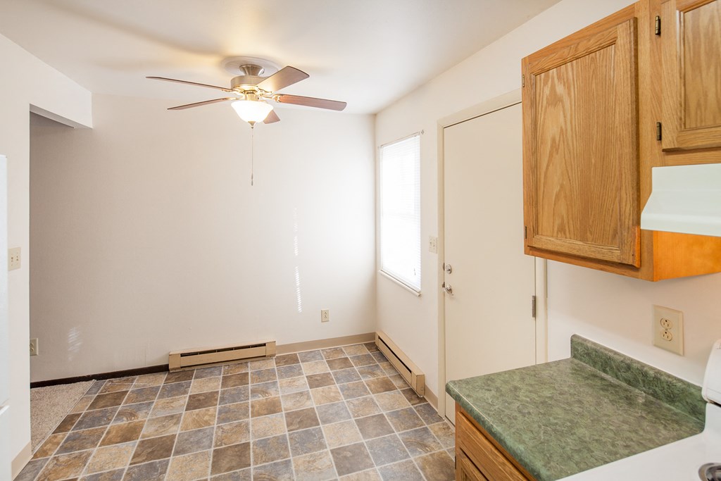 the kitchen is clean and ready for us to use