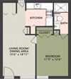 1-Bedroom, 1-Bath