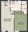 1-Bedroom, 1-Bath