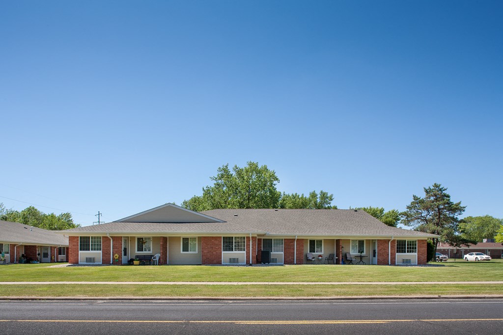 a house on the side of the street