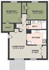 2-Bedroom, 1-Bath