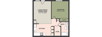 1-Bedroom, 1-Bath