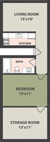 1-Bedroom, 1-Bath