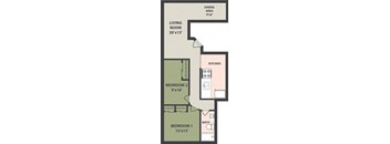 2-Bedroom, 1-Bath