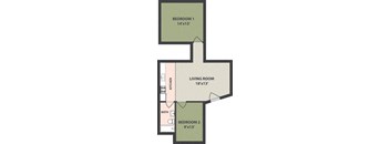 2-Bedroom, 1-Bath