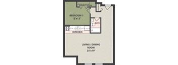 1-Bedroom, 1-Bath