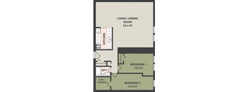 3-Bedroom, 1-Bath