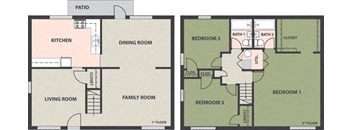 3-Bedroom, 2-Bath