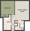 1-Bedroom, 1-Bath