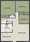 3-Bedroom, 1 1/2-Bath
