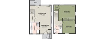 2-Bedroom, 1-Bath