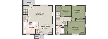 3-Bedroom, 1-Bath