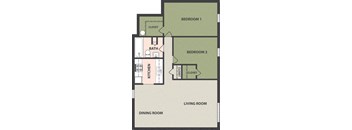 2-Bedroom, 1-Bath