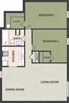 2-Bedroom, 1-Bath