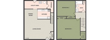 2-Bedroom, 1-Bath