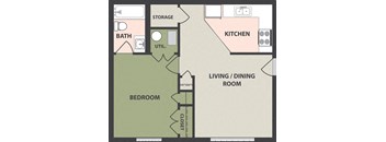 1-Bedroom, 1-Bath