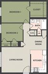 2-Bedroom, 1-Bath