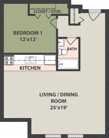 429 E 13th Street Studio-4 Beds Apartment, Affordable for Rent - Photo Gallery 12