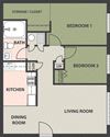 2-Bedroom, 1-Bath