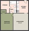 1-Bedroom, 1-Bath