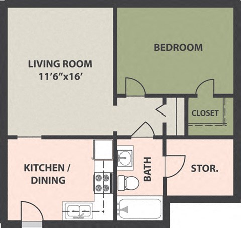 110 Hay St 1 Bed Apartment, Affordable for Rent - Photo Gallery 20