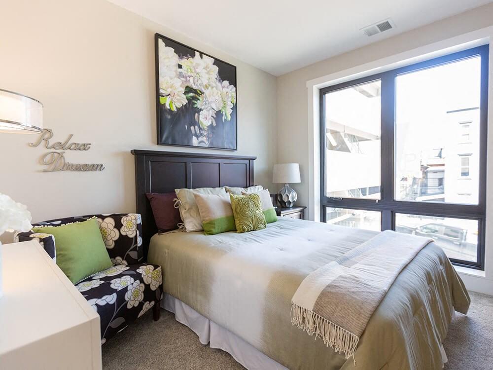 Beautiful Bright Bedroom With Wide Windows at Walnut Street Commons, Allentown, PA, Pennsylvania, 18101