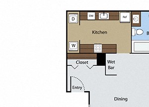 2 Bedroom 2 Bath Study 2 Bedroom 2 Bath Study